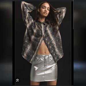 Marc New York Faux leather Mini Skirt Size 6 NWT